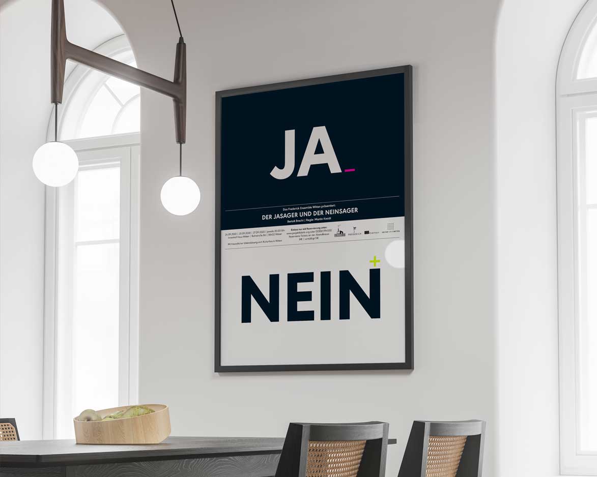 Kampagne für Theaterpremiere – Kunde: Projektfabrik