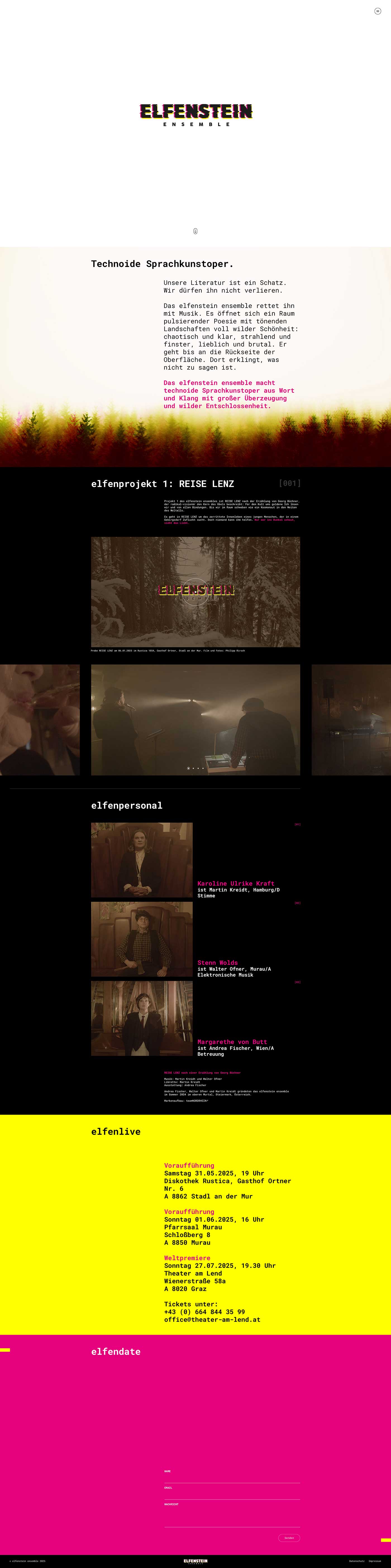 elfenstein ensemble – Website